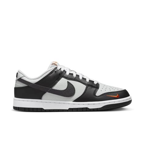 nike dunk low black total orange men's mini swoosh|mini swoosh black total orange.